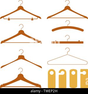 Vector illustration. Hanger and door do not disturb signal in clean style. Isolated. Stock Vector