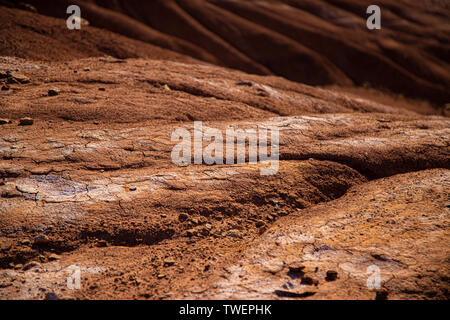 Red soil texture background Stock Photo