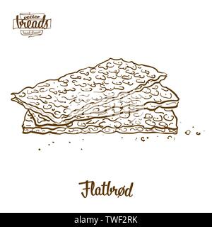 Butterbread Drawung Hand drawn sketch slice of butter on the wooden broad vector ...
