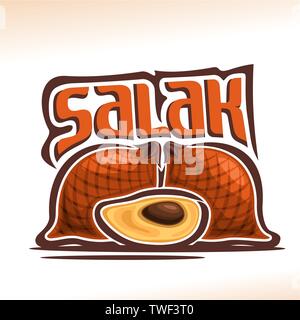 Vector logo for Salak Fruit Stock Vector