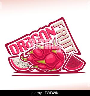Vector logo for Dragon Fruit Stock Vector