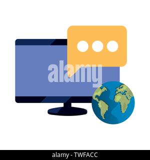 copyright of intellectual digital computer vector illustration design Stock Vector