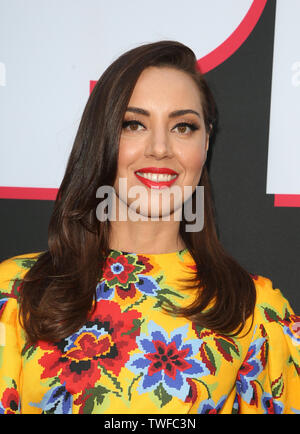 June 19, 2019 - Hollywood, CA, U.S. - 19 June 2019 - Hollywood, California - Aubrey Plaza. Premiere Of United Artists Releasing's ''Child's Play''  held at ArcLight Hollywood. Photo Credit: Faye Sadou/AdMedia (Credit Image: © Faye Sadou/AdMedia via ZUMA Wire) Stock Photo