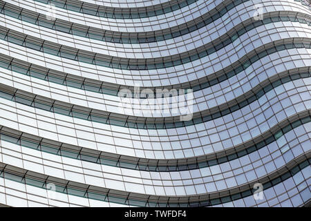 Abstract Modern Glass Financial Skyscraper Architecture Detail Stock Photo