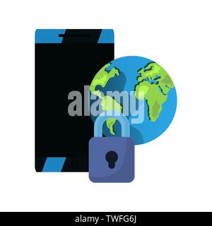 copyright of intellectual digital vector illustration design Stock Vector