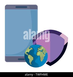 copyright of intellectual digital world vector illustration design Stock Vector