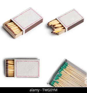 matches isolated on white background Stock Photo
