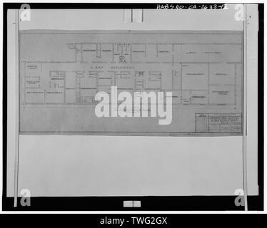 Post Engineer Office, Presidio of San Francisco, Letterman Army Hospital, X-Ray Department and Second Floor Plan, X-Ray Department Plan, Building 1006. no date. BUILDING 1006. - Presidio of San Francisco, Letterman General Hospital, Building No. 27, Letterman Hospital Complex, Edie Road, San Francisco, San Francisco County, CA Stock Photo