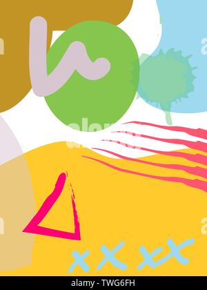 universal geometric cards. Designs for prints, wedding, anniversary, birthday Stock Vector