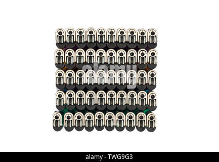 Cigarette lighter set sort,isolated on background Stock Photo