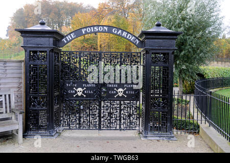 Poison Garden At Alnwick Garden Northumberland England Uk Stock