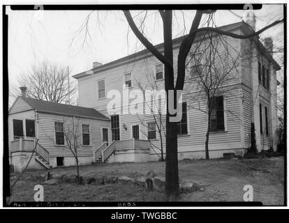 Historic American Buildings Survey Alex Bush, Photographer, March 4, 1937 REAR ELEVATION - Walker House, 300 Center Street, Birmingham, Jefferson County, AL Stock Photo