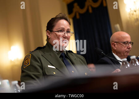 Washington, United States Of America. 20th June, 2019. Chief of U.S. Border Patrol, U.S. Customs and Border Protection Carla Provost testifies before the Committee on Homeland Security on Capitol Hill in Washington, DC, U.S. on June 20, 2019.Credit: Stefani Reynolds/CNP | usage worldwide Credit: dpa/Alamy Live News Stock Photo