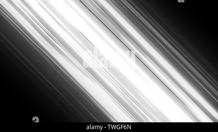 Speed Black and White 3d illustration abstract anime background. Stock Photo