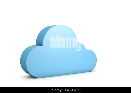 3d abstract data cloud Stock Photo