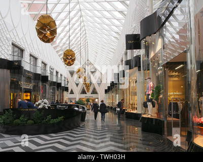 Victoria Gate shopping centre with John Lewis at the far end, in Leeds, Yorkshire, UK. Stock Photo