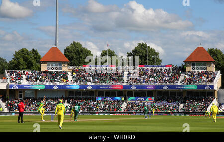 Nottingham, UK. 20th June 2019. A general view of play during the Australia v Bangladesh, ICC Cricket World Cup match, at Trent Bridge, Nottingham, England. Credit: European Sports Photographic Agency/Alamy Live News Stock Photo