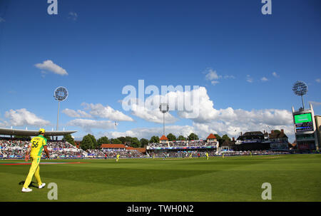 Nottingham, UK. 20th June 2019. A general view during the Australia v Bangladesh, ICC Cricket World Cup match, at Trent Bridge, Nottingham, England. Credit: European Sports Photographic Agency/Alamy Live News Stock Photo