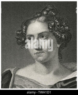 Catharine Sedgewick (1789-1867), American Novelist, Head and Shoulders Portrait, Steel Engraving, Portrait Gallery of Eminent Men and Women of Europe and America by Evert A. Duyckinck, Published by Henry J. Johnson, Johnson, Wilson & Company, New York, 1873 Stock Photo