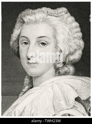 Marie Antoinette Queen of France wife of Louis XVI. Hand-colored Stock Photo: 10434685 - Alamy