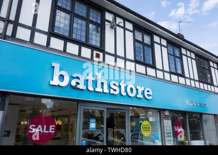 Bathstore shop front, Upper Richmond Road West, East Sheen, London SW14, UK Stock Photo