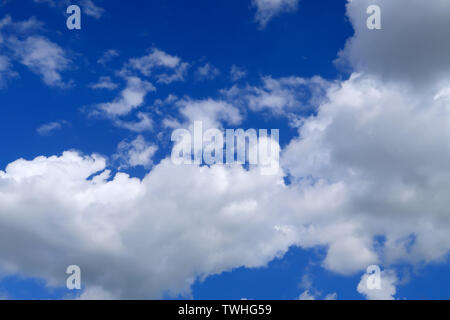 cloudy and blue sky overhead Stock Photo