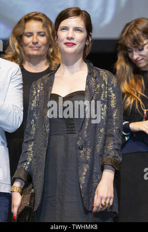 June 20, 2019 - Yokohama, Japan - Actress Judith Davis attends the opening ceremony for the Festival du Film Francais au Japon 2019 at Yokohama Minato Mirai Hall. This year, 16 movies will be screened during the annual film festival which runs from June 20 to 23. (Credit Image: © Rodrigo Reyes Marin/ZUMA Wire) Stock Photo