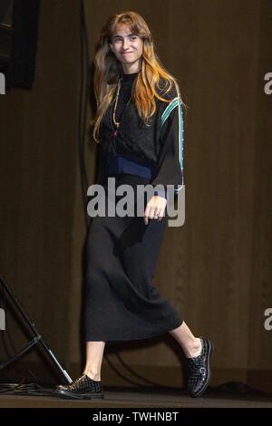 June 20, 2019 - Yokohama, Japan - Actress Thais Alessandrin attends the opening ceremony for the Festival du Film Francais au Japon 2019 at Yokohama Minato Mirai Hall. This year, 16 movies will be screened during the annual film festival which runs from June 20 to 23. (Credit Image: © Rodrigo Reyes Marin/ZUMA Wire) Stock Photo