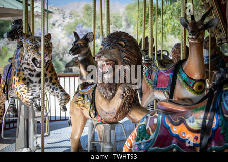 Endangered Species Carousel at the Living Desert Zoo and Gardens in Palm Desert, California Stock Photo