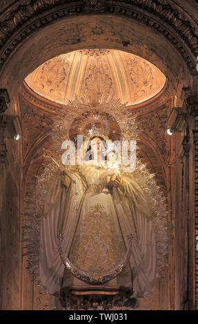 Spain; Andalusia; Seville; Iglesia de Santa Maria la Blanca, interior, Stock Photo