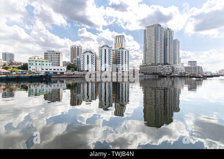 June 9,2019 Pasig river view from Fort Santiago at Intramuros, Manila , Philippines Stock Photo