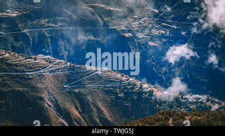 At the foot of the Meri Snow Mountain in Yunnan Stock Photo