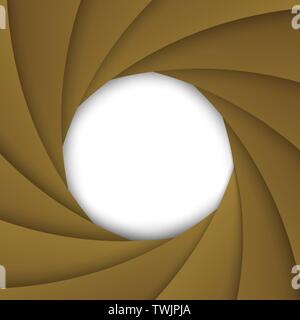 Photo camera shutter aperture background . Template for your design Stock Vector