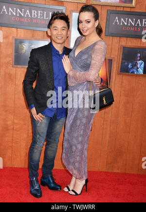 Los Angeles, USA. 20th June, 2019. James Wan, Ingrid Bisu attends the Premiere Of Warner Bros' 'Annabelle Comes Home' at Regency Village Theatre on June 20, 2019 in Westwood, California. Credit: Tsuni/USA/Alamy Live News Stock Photo