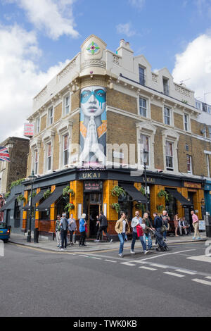 Ukai Japanese bar and restaurant on Portobello Road, London, UK Stock Photo
