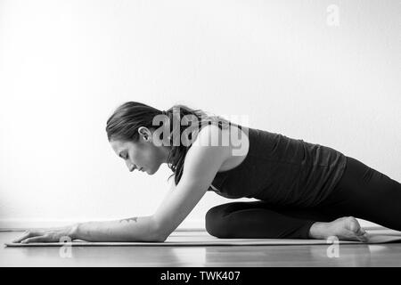 Graceful Swan Pose for Yin Yoga