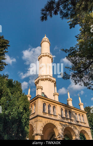 Minaret, Lednice, Czech Republic Stock Photo