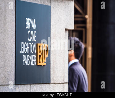 Bryan Cave Leighton Paisner London Offices - International Law firm based in St Louis, offices in the City of London Financial District Stock Photo