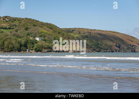 Poppit sands near Cardigan on the coast of Pembrokeshire, Wales. Stock Photo