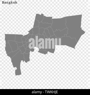 High quality Map Bangkok City. vector illustration Stock Vector Image ...