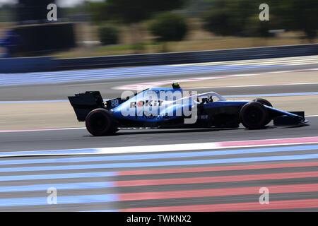 Le Castellet, Var, France. 21st June, 2019. Williams Driver ROBERT KUBICA (POL) in action during the Formula one French Grand Prix at the Paul Ricard circuit at Le Castellet - France Credit: Pierre Stevenin/ZUMA Wire/Alamy Live News Stock Photo