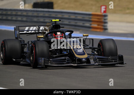 Le Castellet, Var, France. 21st June, 2019. Haas Driver KEVIN MAGNUSSEN (DEN) in action during the Formula one French Grand Prix at the Paul Ricard circuit at Le Castellet - France Credit: Pierre Stevenin/ZUMA Wire/Alamy Live News Stock Photo