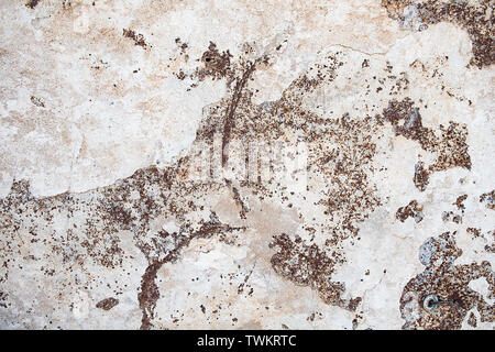 Close up rust on surface of the old iron, Rusty metal steel metal sheet board abstract art background Stock Photo
