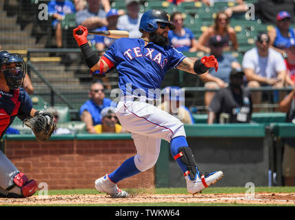 June 02, 2019: Texas Rangers second baseman Rougned Odor #12 pulls