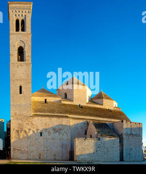 Molfetta town in Apulia, Italy.  Apulian Romanesque style. Stock Photo