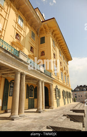 Right side of the front of Esterhazy Palace in Eisenstadt (Burgenland, Austria) Stock Photo
