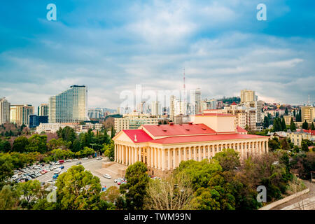 Sochi city. Winter Theater, Theater Square Stock Photo