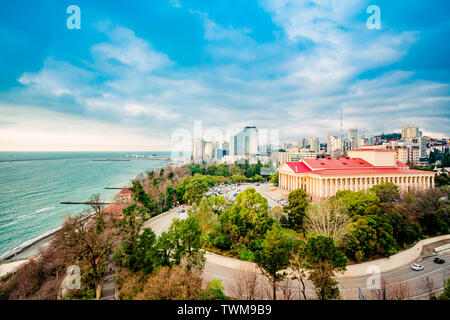 Sochi city. Winter Theater, Theater Square Stock Photo