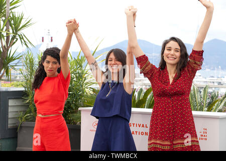 Lina Caicedo, Raquel Alvarez and Fiammetta Luino at Diego Maradona film photo call at the 72nd Cannes Film Festival, Monday 20th May 2019, Cannes, France. Photo credit: Doreen Kennedy Stock Photo