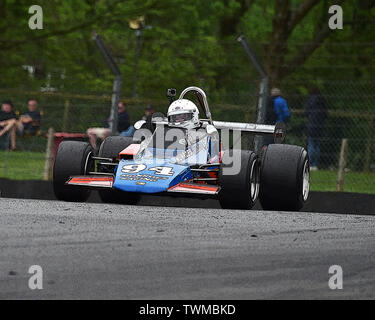 Peter Brennan, Brabham BT40, HSCC Historic Formula 2, Formula Atlantic, Masters Historic Festival, Brands Hatch, May 2019. Brands Hatch, classic cars, Stock Photo